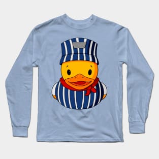 Train Conductor Rubber Duck Long Sleeve T-Shirt